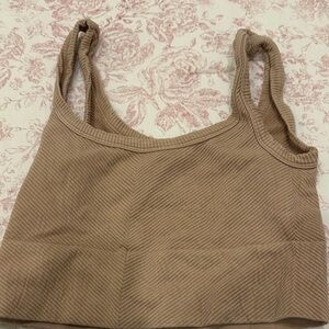 Nikibiki Beige Ribbed Top